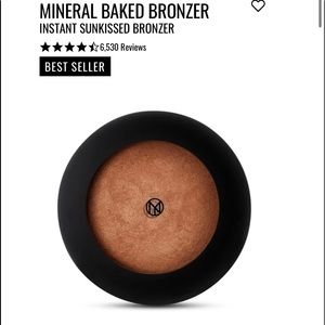 Il Makiage Mineral Baked Bronzer Back to Black Deep Peachy Bronze - New